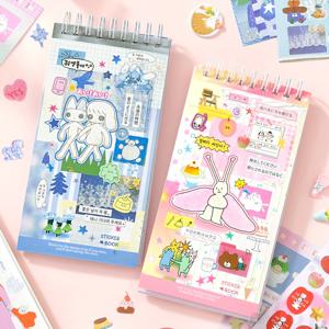 TEMU 가방당 책 2권, 스티커북 2종류 × 각 권 20장/책, PET 소재, 멋진 순간 시리즈 풍부한 재료 스티커, 콜라주 스크랩북 재료, DIY 장식 휴대폰 케이스 앨범 보관 바구니 용품, 명절 생일 선물에 적합