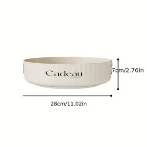 TEMU 1pc Cadeau 회전 스파이스 랙 주최자 - 메커니즘을 갖춘 다용도 주방 보관 트레이, 조미료 병 및 화장품에 이상적, 아파트 및 기숙사에 완벽, 스파이스 병 랙|슬리크 화이트 디자인|회전 트레이