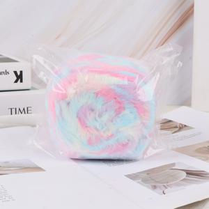 TEMU 폴리에스터 섬유 (폴리에스터) .00% 인조 미크 모피 실 부드럽고 푹신한 DIY 뜨개질 및 편봉용 모자, 스카프, 지갑 32m/pc|뜨개실