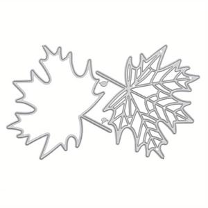 TEMU 추수감사절 가을 1개 가을 잎사귀 커팅 다이, 카드 만들기용 단풍잎 다이 컷, 추수감사절 잎사귀 스텐실 엠보싱 템플릿, 공예 스크랩북 DIY 포토 앨범 장식용