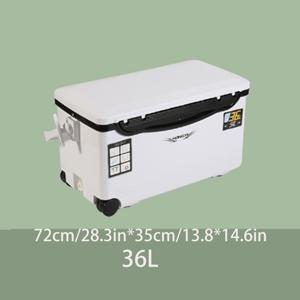 TEMU HONGYI 휴대용 냉장고 세트, 화이트 PVC, 야외 단열 가방, 낚시 상자, 차량 미니 냉장고, 여행 및 낚시 필수품, 일반 방수 - 10L, 18L, 60L 콤보 팩|가방|냉장고|캠핑냉장고