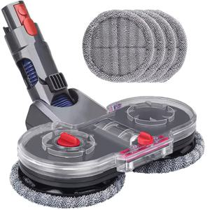 TEMU 다이슨 V7 V8 V10 V11 V15 진공 청소기용 전기 걸레 헤드 브러시, 물 탱크, 분리 가능한 천 걸레 액세서리 및 예비 부품