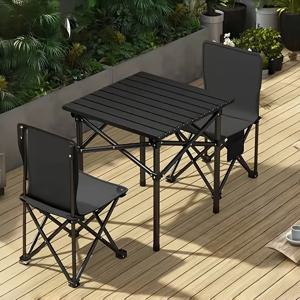 TEMU 휴대용 접이식 테이블, 캠핑 접이식 테이블 BBQ 스탠드 테이블 휴대용 야외 식사 테이블, 캠핑 및 바베큐에 적합 - 야외 여행을 위한 소형 및 휴대하기 쉬운 디자인|캠핑테이블|접이식의자