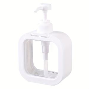 TEMU 선택 가능한 5가지 색상]1개 300ml/500ml 투명 핸드 세니타이저 디스펜서, 가정용 비누 디스펜서, 샴푸 용기, 푸시 타입 욕실 바디워시 병, 재충전 가능 플라스틱 로션 빈 병 - 보호 기능 포함