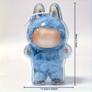 TEMU LABUBU 3.0 수직 보호 케이스용, [인형 미포함] 수집품 먼지 커버, 신비한 성 시리즈 보호 박스, 수집품 디스플레이 박스 | 독특한 캐릭터 디자인