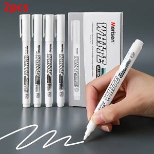 TEMU 2개 세트 방수 오일기반 잉크 마킹 펜 - DIY 공예, 목재, 유리, 인조 가죽 및 회계장용 중간 팁 - 예술 프로젝트, 홈 데코, 사무용품에 적합 - 생일, 크리스마스, 할로윈, 새해 선물로 완벽