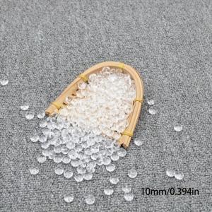 TEMU 2D 플랫, 4mm(1000개)/6mm(400개)/8mm(200개)/10mm(100개) 아크릴 클리어 페이셋드 비즈 DIY 헤어리스스 귀걸이 팔찌 목걸이 폰케이스 체인 키체인 램프 커튼 액세서리