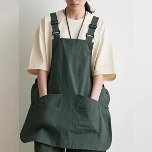 TEMU 조절 가능한 스트랩과 다수의 포켓이 있는 리버시블 마룬 폴리에스터 앞치마 - 요리, 사무실, 카페 및 바비큐용 스타일리시하고 기능적인 캐프 의류, 부드러운 질감 원단