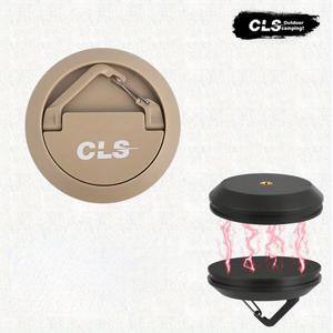TEMU 1개 헤비듀티 CLS 야외용 자석 후크 - 무드릴 캠핑등, 방수포, 장식품 걸이용 (캔버스 텐트, RV, 파티오, 정원에 적합) - 내구성 ABS & 스테인리스 구조, 세련된 디자인, 튼튼한 고정력