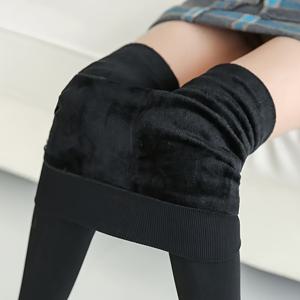 TEMU 1pc 여성 겨울 열화학 따뜻한 두꺼운 팬티 스타킹 - 신축성, 슬림핏 레깅스, 탄성 허리띠, 6가지 색상 (검정색, 부르군디, 다크 블루, 올리브, 해군, 브라운) - 추운 날씨의 편안함과 스타일을 위한 완벽한 따뜻한 레깅스
