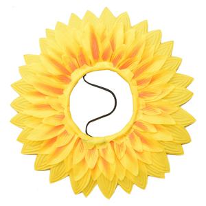 TEMU 1pc 머리 마스크, 파티, 공연 및 야외 행사용 폴리에스터 걸이 얼굴 커버, 랜덤 색상 스트링이 있는 노란색 - 국가 자유 날, 댄스 프롭, 댄스 장식에 이상적