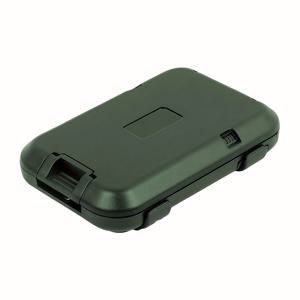 TEMU RFID 차단 슬림 크레딧 카드 홀더 - 남녀공용 블랙 디자인의 내구성 있는 플라스틱 컴팩트 ID & 명함 지갑, 보안 슬롯 포함