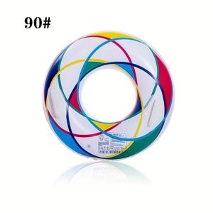 TEMU 1pc 핸들이 있는 부풀어 오르는 수영 링 - 성인용 두꺼운 PVC 부력 튜브, 수영장 및 해변 수영을 위한 아름다운 디자인, 수영장 장난감 수영, 보트