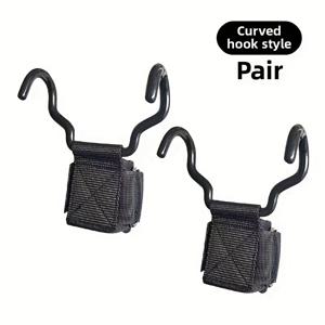 TEMU 1/2 풀업 보조 그립 후크, 금속 스트랩 풀업 손목 밴드, 웨이트리프팅 후크, 데드리프트 부스터 - 근력 훈련 지원용, 블랙, 휴일 최고의 선물|덤벨|아령