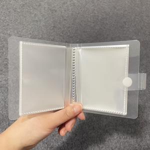 TEMU 스냅 패스너가 있는 60슬롯 투명 플라스틱 포토 앨범 - 네일 아트 스티커, 카드, 엽서용 방수 내구성 보관책 - 휴대용 스크랩북 정리함, 여행 액세서리, 세련된 디자인, 안전한 잠금