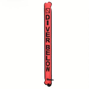 TEMU 45.3인치 (115cm) 레드 수중 신호 튜브 SMB - 반사 스트립, 오픈 바텀 디자인, 전원 불필요, 스쿠버 다이빙 및 안전용 고가시성 소재, 스노클링 애호가를 위한 인플레이터블 표면 부표