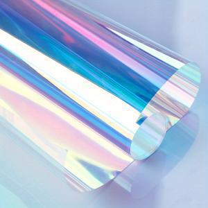 TEMU 1개 오로라 레이저 필름 호일 레진 주얼리 및 네일 아트 용품 - DIY 공예용 무지개 반짝이 PET 시트, 에폭시 몰드 및 창의적인 프로젝트에 적합, 롤 사이즈 20cm x 100cm, 겨울과 새해를 위한 완벽한 제품