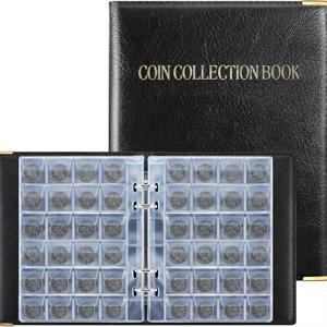 TEMU 480 포켓 두꺼운 PVC 바인더, 동전 수집용, 대용량 동전 보관 앨범.
