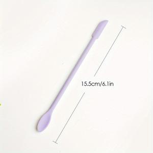 TEMU 1pc 실리콘 스크래퍼 봉인 왁스 스탬프, 더블 헤드 스크래핑 숟가락, 청소 스크래퍼, 화재 페인트 부유 꽃 화재 공기 드롭 접착제 스크래핑 엣지 아트 용품|실링왁스
