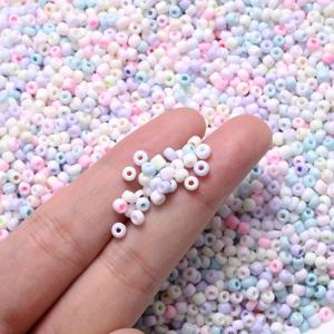 TEMU 500Pcs 3mm 매트 마카롱 컬러 유리 씨앗 비즈 DIY 목걸이 팔찌에 대 한 8/0 균일 한 라운드 스페이서 비즈 중소 기업 보석 공예 용품 만들기