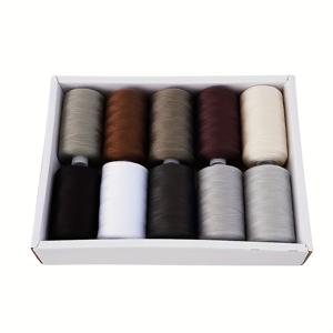 TEMU 402 스레드 홈 핸드 세이밍 멀티 컬러 세트 10 컬러 키트 850 야드 DIY 컬러 스레드 따뜻하고 차가운 톤