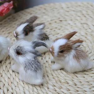 TEMU 시뮬레이션 토끼, 부활절 장식, 고급 공예, 봄 가정 장식 조각상, 색상 다양.