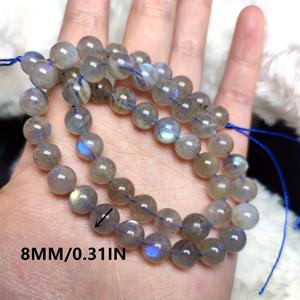TEMU 1가닥 6MM/8MM 천연 라브라도라이트 라운드 비즈 스캐터드 비즈 스페이서 비즈 -쥬얼리 팔찌 목걸이 DIY 액세서리