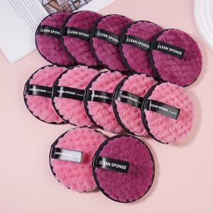 TEMU MAANGE 12pcs 중형 메이크업 리무버 패드 - 폴리에스터, 향수 없음, 모든 라이트 비즈 타입, 감각적인 라이트 비즈를 위한 향수 없음 메이크업 리무버 패드, 일상적인 화장품 사용, 세련된 포장, 부드러운 질감