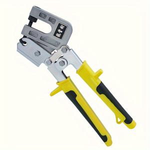 TEMU 1pc Keel Pliers Punch Lock Stud Crimper - 크롬 반디움 강철 플랫 머리 플라이어, 천장 구멍 펀치 및 손 도구에 이상적, 손 래칫 도구 | 플랫 머리 플라이어 | 내구성 있는 구조, 천장 펀치 도구