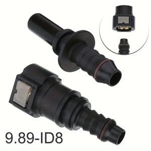 TEMU 1pc 8mm 9.89 자동차 연료 파이프라인 호스 커플 링은 커넥터, 자동차 파이프 전기 주입 시스템 플라스틱 빠른 설치를 신속하게 해제합니다.