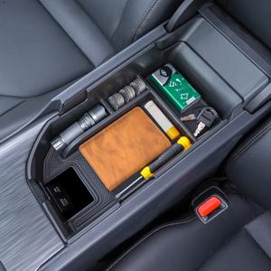 TEMU YITUMU 2018-2024년형 TOYOTA 캠리 XLE XSE, 2020-2023년형 캠리 LE SE용 센터 콘솔 트레이 - 듀얼 USB 포트, ABS 소재, 내부 팔걸이 수납 정리함