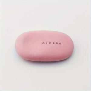 TEMU 1pc 모란디 컬러 오발형 비누 디자인 연필 지우개, 내구성 있는 비크럼링 열가소성 고무, 휴대용 아트 스케치 지우개 XPC-016