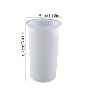 TEMU DIY 향초, 비누 및 대두 왁스 공예용 3D 실린더 실리콘 캔들 몰드 - 쉬운 탈형, 전원 필요 없음