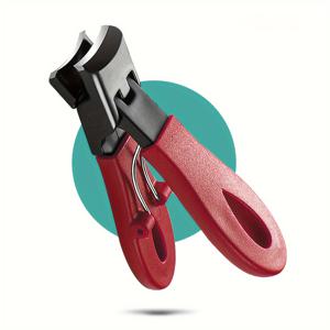 TEMU 1개 강력한 인레이 및 두꺼운 손톱용 네일 클리퍼 - 남성, 노인 및 여성용 대형 사이즈 발톱 가위, 쉽고 통증 없는 정리