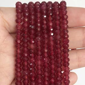 TEMU 3x5mm 천연 론델 스톤 비즈, 면 처리된 레드 스톤 아쿠아마린 비즈 & 주얼리 만들기 DIY 팔찌 액세서리용 비즈 어소트먼트