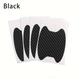 TEMU 4-Pack 탄소 섬유 자동차 문 손잡이 스크래치 보호 장치 외장 차량 스타일링 및 보호 장치