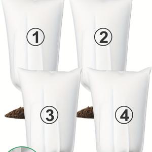 TEMU 4pcs 얼음 방지 천으로 만든 식물 커버 - 통기성이 좋은, 투명한, PP 소재, 실외 식물을 얼음과 추운 온도로부터 보호, 정원 필수품|투명한 커버링|강력한 식물 보호, 식물 관리 필수품