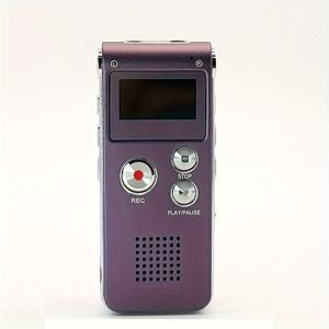 TEMU 멀티펑셔널 충전식 8GB 650HR 디지털 오디오 음성 녹음기 MP3 플레이어