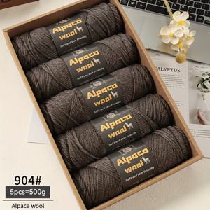 TEMU 500G 알파카 245 바늘 두꺼운 울 실 멀티 컬러 가을과 겨울 남녀 패션 제작 선물 수제 DIY 뜨개질 재료 패키지 뜨개질 따뜻한 스웨터 스웨터 코트 스카프 모자 장갑 울렌 팬츠 무릎 패드 실 볼 5개/팩|스카프|DIY|뜨개실