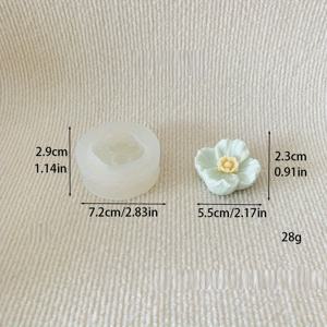 TEMU 새로운 꽃 모양 캔들 실리콘 몰드 DIY 벚꽃 캔들 실리콘 몰드 데이 기념품 수제 비누, 석고, 시멘트, 레진 몰드, 홈 럭셔리 장식