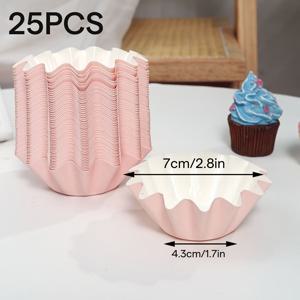 TEMU 50개 짜리 일회용 비스킷 컵 - 컵케이크, 머핀, 푸딩 모양 용기용 쉽게 분리되는 종이 라이너 - 가정용 주방 베이킹 도구 및 가제트, 베이킹 액세서리에 완벽