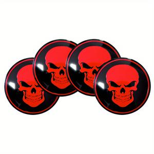 TEMU 4개 2.2인치 / 56mm 스컬 휠 센터 캡 데칼 엠블럼 스티커 자동차 액세서리 휠 허브 센터 스티커 캡 휠 배지 스티커 커버 스컬 로고