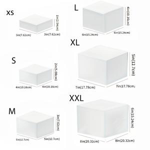 TEMU 6 흰색 큐브 다섯면 데스크탑 보관함 선반 보관함 박스 할로윈 거실 수평 보관함 박스 크리스마스 파티 결혼식 및 기타 휴일 디저트 케이크 디스플레이 보관함 선반