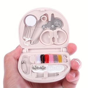 TEMU 1pc 휴대용 여행용 자수 키트, 컴팩트 DIY 자수 용품 세트, 여행용 액세서리와 함께 초보자에게 적합한 미니 자수 케이스