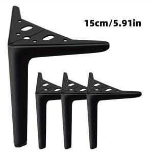 TEMU 4개 세트 모던 광택 메탈 가구 다리 - 소파, 침대 및 테이블용 내구성 있고 쉬운 DIY 설치, 쉬운 업그레이드, 다용도