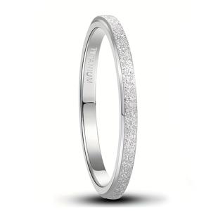 TEMU 여성을 위한 1pc 럭셔리 티타늄 스틸 링, 2mm 브러시드 핸드-finishing, 심플한 우아한 웨딩 밴드, 웨딩 링, 12월 출생석, 마르티 그라스 데이 선물 보석, 스톤 크리에이션, 다용도로 일상 및 파티 행사에 적합|탄생석