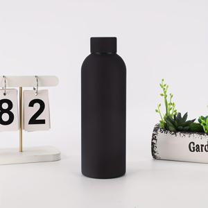 TEMU 시크한 매트 스테인리스 스틸 보온 보냉 물병 - 누수 방지, 휴대용 여행용 컵, 뜨거운 & 차가운 음료용, 차량 사용에 적합, 매트, 여성용, 작은 입구