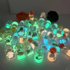 TEMU 10pcs SANSANGO 미니 조명이 있는 레진 호박 목걸이, 패션 장식 해양 생물 플레팅 없음, DIY 목걸이, 팔찌, 귀걸이, 열쇠끈, 보석 만들기 용품