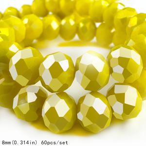 TEMU 4/6/8Mm 110/80/60pcs 도자기 노란색 AB 오스트리아 비즈 스파크링 럭셔리 유리 비즈 구멍이 있는 슈퍼 플래시 느슨한 비즈 DIY 보석 만들기, 수제 팔찌, 목걸이, 공예 비즈 및 비즈 정렬