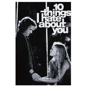 TEMU 영화 포스터 '10 Things I Hate about You' - 로맨틱한 사랑 이야기 캔버스 아트, 12X18 인치, 프레임 없는 벽 장식, 가정 및 사무실용 영화 벽 장식, 방 장식, 거실 장식, 방 장식에 이상적입니다.